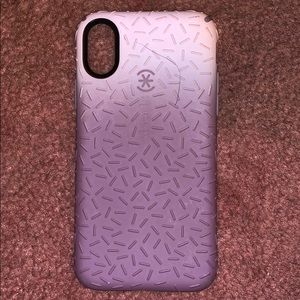 Brand new iPhone X speck purple case